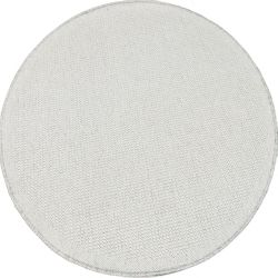 PŁASKOTKANY KREMOWY DYWAN WEŁNIANY -KOŁO NATURAL