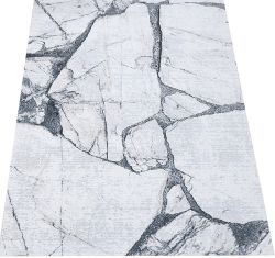 NOWOCZESNY - ORYGINALNY DYWAN MARMUR EFEKT 3D - BEŻ