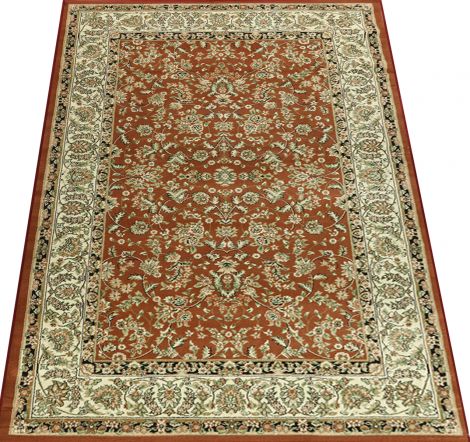 BRĄZOWY KLASYCZNY DYWAN VINTAGE  - ORIENTALNY