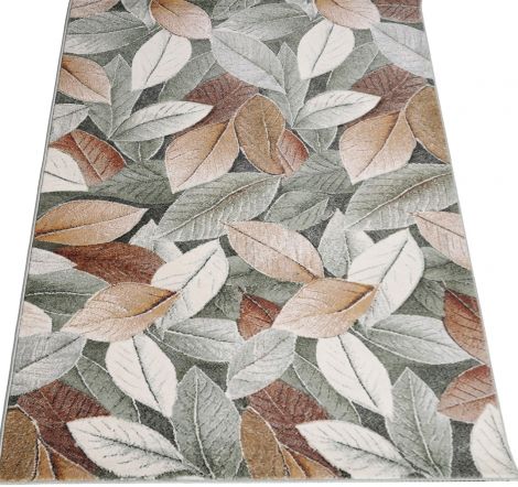 MIĘCIUTKI NOWOCZESNY I STYLOWY DYWAN - LIŚCIE