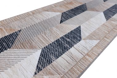 DYWAN ANTYPOŚLIZGOWY - DASZKI - GEOMETRYCZNY - STYLOWY I BEZPIECZNY