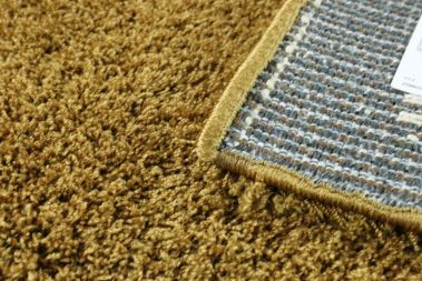 NOWOCZESNY DYWAN SHAGGY - MIKROFIBRA - MOŻLIWOŚĆ PRANIA - ZŁOTY