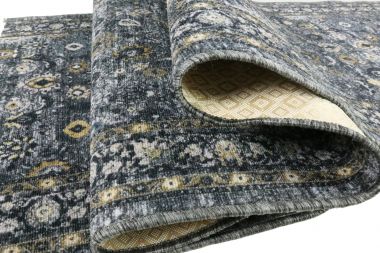 ELEGANCKI KLASYCZNY DYWAN ANTYPOŚLIZGOWY GRAFITOWY