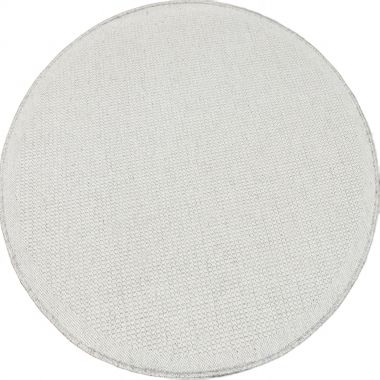 PŁASKOTKANY KREMOWY DYWAN WEŁNIANY -KOŁO NATURAL