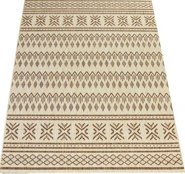 NOWOCZESNY ANTYPOŚLIZGOWY DYWAN SZNURKOWY BEŻ BRĄZ