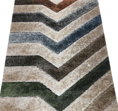 DYWAN SHAGGY CALIFORNIA WYSOKI WŁOS NATURALNE KOLORY - FAJKI