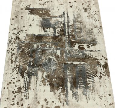 PIĘKNY NOWOCZESNY DYWAN ORNAMENT - GRUBUY I GĘSTY