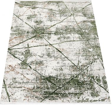 ZIELONY UNIKALNY DYWAN EXCLUSIVE  - BOHO - MARMUR