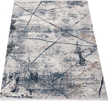 GRANATOWY UNIKALNY DYWAN EXCLUSIVE  - BOHO - MARMUR