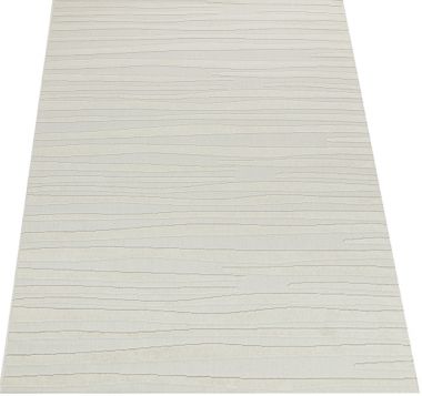 NOWOCZESNY DWUPOZIOMOWY KREMOWY DYWAN POŁĄCZENIE ELEGANCJI I WYGODY